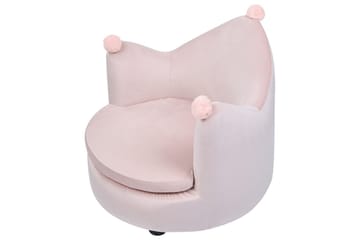 Barnestol Vega Rosa/Svart - Rosa/Svart - Møbler - Barnemøbler - Barnestol - Barnelenestol
