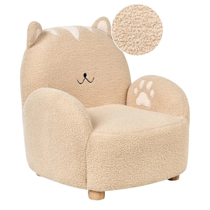 Barnfåtölj Brun, Beige