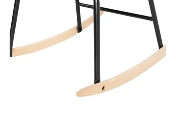 Anrew Gyngestol Fløyel - Grå - Møbler - Barnemøbler - Barnestol - Gynestol barn