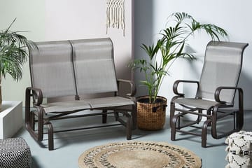 Chapau GungBenk - Brun - Hagemøbler & utemiljø - Utesofa - Hagebenk & utebenk