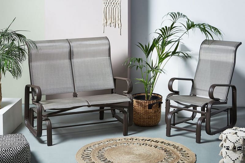 Chapau GungBenk - Brun - Hagemøbler & utemiljø - Utesofa - Hagebenk & utebenk