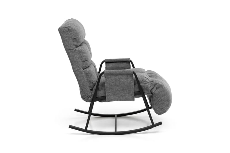 Gyngestol Atelier Del Sofa Lena Single (60 x 60 x 70 cm) Lysegrå - Lysegrå - Møbler - Barnemøbler - Barnestol - Gynestol barn