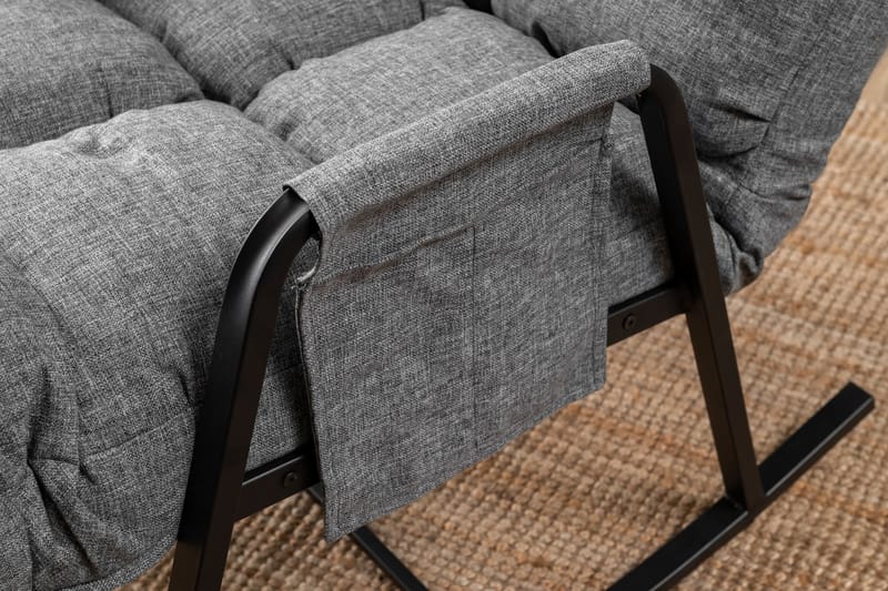 Gyngestol Atelier Del Sofa Lena Single (60 x 60 x 70 cm) Lysegrå - Lysegrå - Møbler - Barnemøbler - Barnestol - Gynestol barn