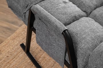 Gyngestol Atelier Del Sofa Lena Single (60 x 60 x 70 cm) Lysegrå - Lysegrå - Møbler - Barnemøbler - Barnestol - Gynestol barn