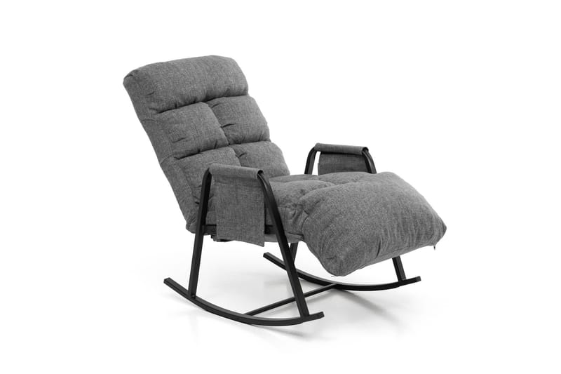 Gyngestol Atelier Del Sofa Lena Single (60 x 60 x 70 cm) Lysegrå - Lysegrå - Møbler - Barnemøbler - Barnestol - Gynestol barn