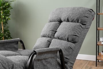 Gyngestol Atelier Del Sofa Lena Single (60 x 60 x 70 cm) Lysegrå - Lysegrå - Møbler - Barnemøbler - Barnestol - Gynestol barn