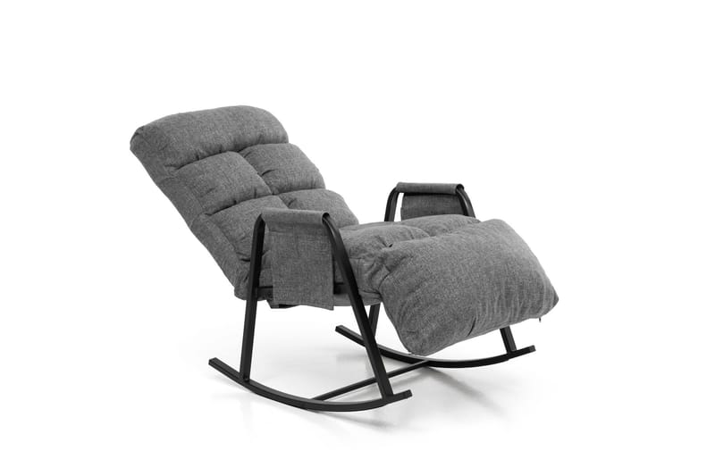 Gyngestol Atelier Del Sofa Lena Single (60 x 60 x 70 cm) Lysegrå - Lysegrå - Møbler - Barnemøbler - Barnestol - Gynestol barn