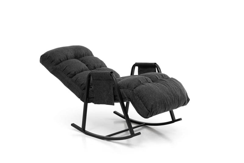 Gyngestol Atelier Del Sofa Lena Single (60 x 60 x 70 cm) Mørk grå - Mørkegrå - Møbler - Barnemøbler - Barnestol - Gynestol barn