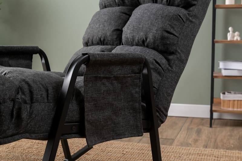 Gyngestol Atelier Del Sofa Lena Single (60 x 60 x 70 cm) Mørk grå - Mørkegrå - Møbler - Barnemøbler - Barnestol - Gynestol barn