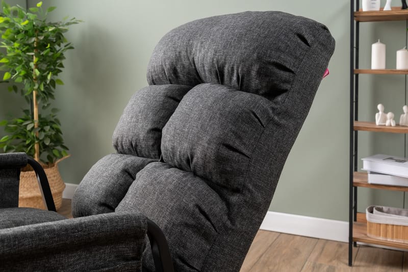 Gyngestol Atelier Del Sofa Lena Single (60 x 60 x 70 cm) Mørk grå - Mørkegrå - Møbler - Barnemøbler - Barnestol - Gynestol barn