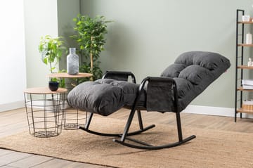 Gyngestol Atelier Del Sofa Lena Single (60 x 60 x 70 cm) Mørk grå - Mørkegrå - Møbler - Barnemøbler - Barnestol - Gynestol barn