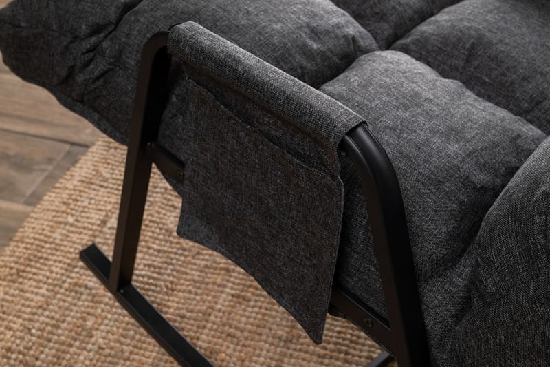Gyngestol Atelier Del Sofa Lena Single (60 x 60 x 70 cm) Mørk grå - Mørkegrå - Møbler - Barnemøbler - Barnestol - Gynestol barn