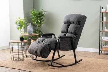 Gyngestol Atelier Del Sofa Lena Single (60 x 60 x 70 cm) Mørk grå - Mørkegrå - Møbler - Barnemøbler - Barnestol - Gynestol barn