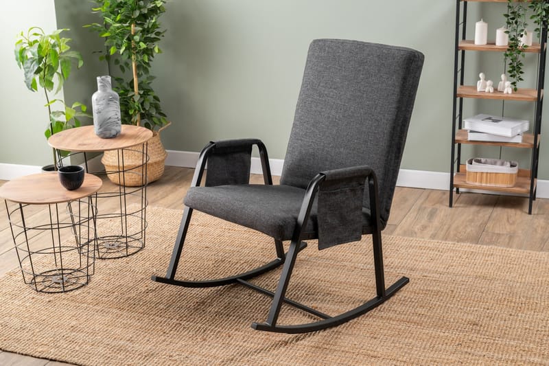 Gyngestol Atelier Del Sofa Oden Single (60 x 50 x 65 cm) Mørk grå - Mørkegrå - Møbler - Barnemøbler - Barnestol - Gynestol barn