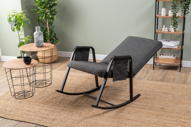 Gyngestol Atelier Del Sofa Oden Single (60 x 50 x 65 cm) Mørk grå - Mørkegrå - Møbler - Barnemøbler - Barnestol - Gynestol barn