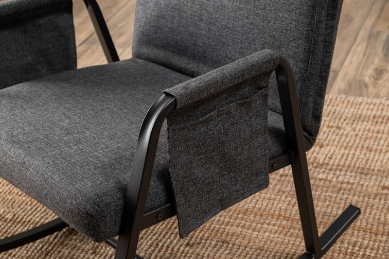 Gyngestol Atelier Del Sofa Oden Single (60 x 50 x 65 cm) Mørk grå - Mørkegrå - Møbler - Barnemøbler - Barnestol - Gynestol barn