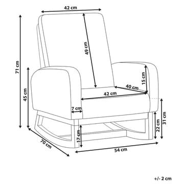 Gyngestol Norby - Beige, lyst tre - Møbler - Barnemøbler - Barnestol - Gynestol barn