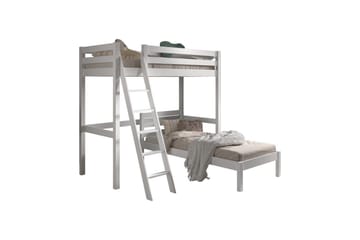 Enkeltseng og matchende sammenrullbar ryggelamellbunn Pino Mezzanine 90 x 200 cm - 90 x 200 cm - Møbler - Barnemøbler - Barneseng & Juniorseng