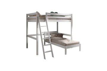 Enkeltseng og matchende sammenrullbar ryggelamellbunn Pino Mezzanine 140 x 200 cm - 140 x 200 cm - Møbler - Barnemøbler - Barneseng & Juniorseng