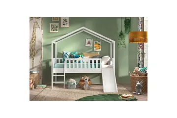 Husseng med gjerdeskuff Dallas 90x200 cm Antrasitt - Antrasitt - Møbler - Barnemøbler - Barneseng & Juniorseng