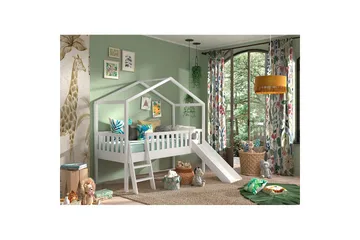 Husseng med gjerdeskuff Dallas 90x200 cm Antrasitt - Antrasitt - Møbler - Barnemøbler - Barneseng & Juniorseng