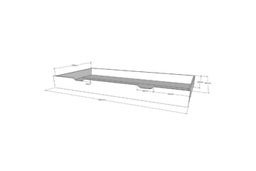 Husseng med underseng Cabane 90x200 cm Hvit - Hvit - Møbler - Barnemøbler - Barneseng & Juniorseng