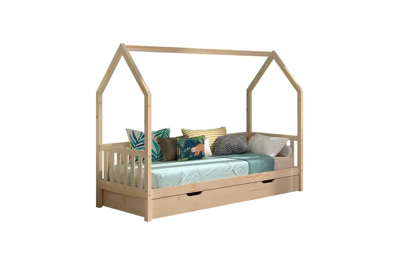 Husseng med underseng Cabane 90x200 cm Naturlig, Naturlig