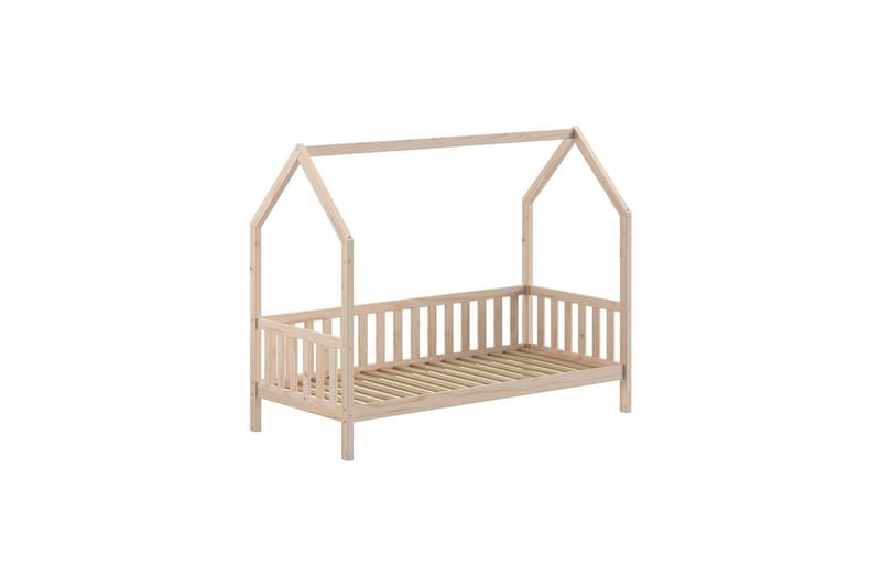 Husseng med underseng Cabane 90x200 cm Naturlig - Naturlig - Møbler - Barnemøbler - Barneseng & Juniorseng
