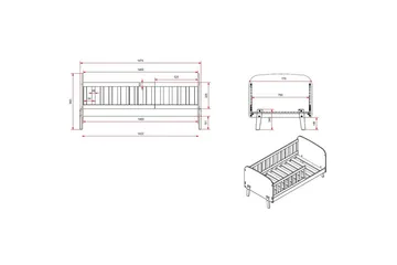 Juniorseng Kiddy - Møbler - Barnemøbler - Barneseng & Juniorseng