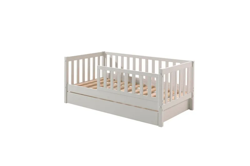 Juniorseng med skuff Småbarnsseng Hvit, Hvit