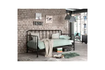 Køyeseng Bronxx svart 90x200 cm - Møbler - Barnemøbler - Barneseng & Juniorseng