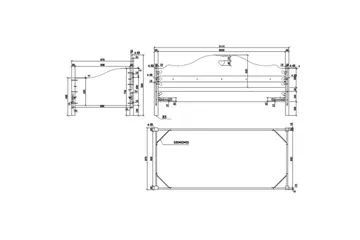 Køyeseng med skuff Amori 90 x 200 cm Hvit - Møbler - Barnemøbler - Barneseng & Juniorseng