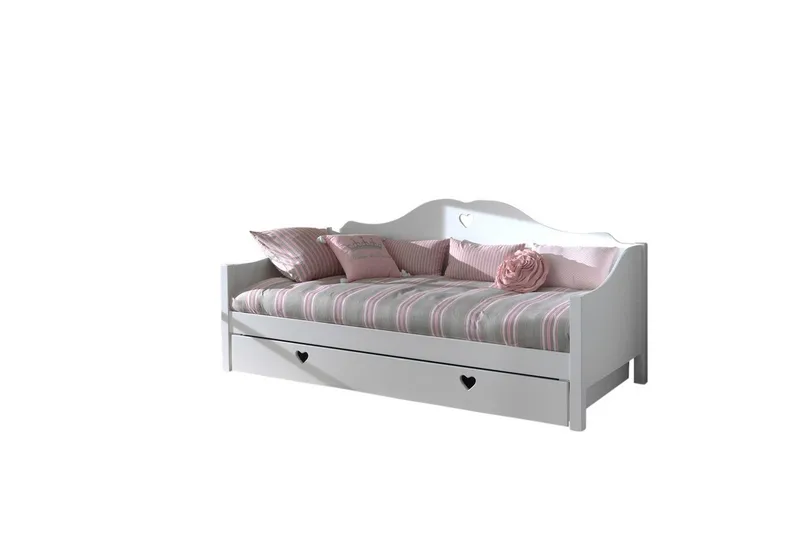 Køyeseng med skuff Amori 90 x 200 cm Hvit