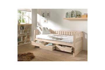 Kabin seng Fritz Naturlig, Med skuff - Naturlig, Med skuff - Møbler - Barnemøbler - Barneseng & Juniorseng - Barneseng med oppbevaring