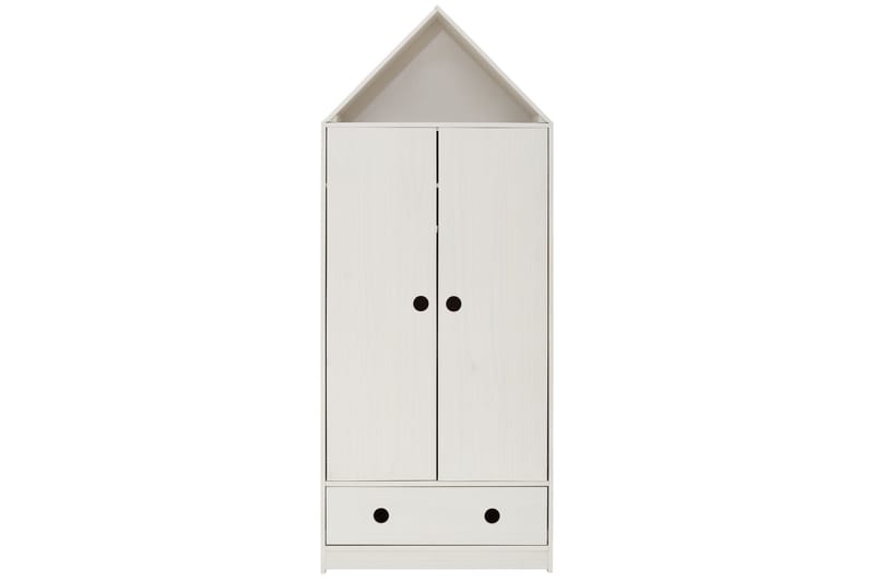 Barnegarderobe Junapie 75x180 cm - Hvit - Barnegarderobe