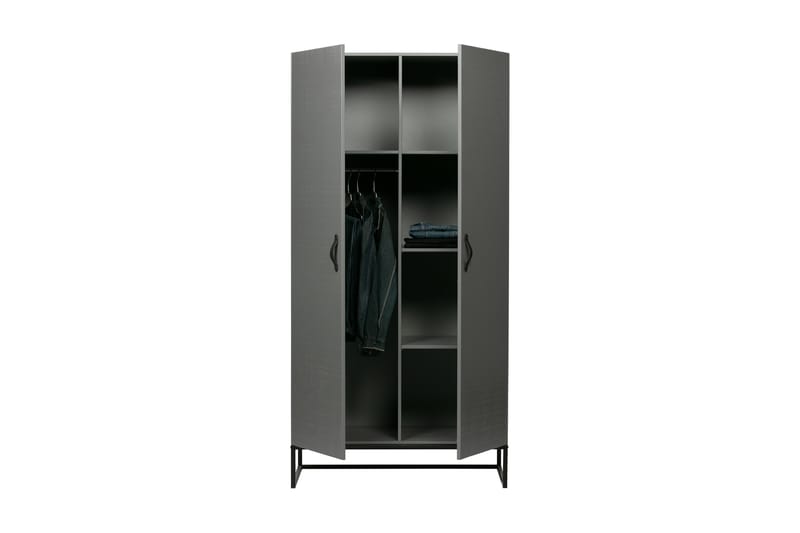 Garderobe Janey 100x195 cm - Møbler - Barnemøbler - Oppbevaring barnerom - Barnegarderobe