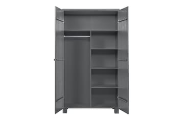 Garderobe Mitchell 111 cm - Stålgrå Furu - Møbler - Barnemøbler - Oppbevaring barnerom - Barnegarderobe