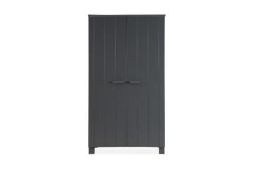 Garderobe Mitchell 111 cm - Stålgrå Furu - Møbler - Barnemøbler - Oppbevaring barnerom - Barnegarderobe