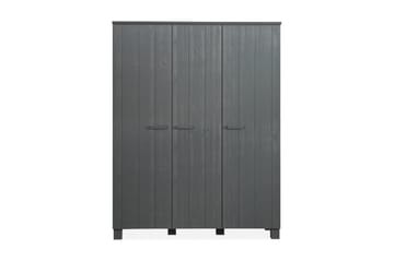 Garderobe Mitchell 158 cm - Stålgrå Furu - Møbler - Barnemøbler - Oppbevaring barnerom - Barnegarderobe