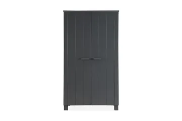 Tenney Garderobe 111 cm - Stålgrå Furu - Oppbevaring - Garderober & garderobesystem - Garderobeskap