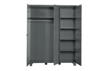 Tenney Garderobe 158 cm - Stålgrå Furu - Møbler - Barnemøbler - Oppbevaring barnerom - Barnegarderobe