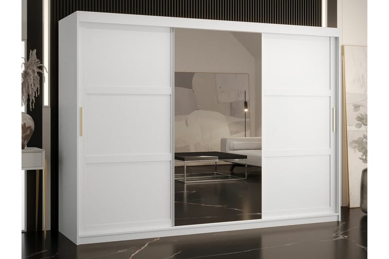 Garderobe Dunvegan 250x200 cm - Hvid - Skap barnerom