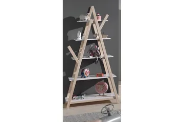 Kiddy Bokhylle 34 cm i Eik - Hvit - Møbler - Barnemøbler - Oppbevaring barnerom - Hylle barnerom - Bokhylle barn