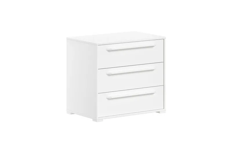 Kommode med 3 skuffer Sam Hvit, Hvit