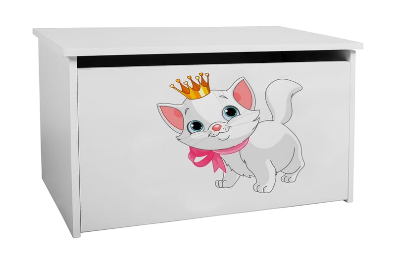 Lekekasse Darinta 73x40x42 cm Katt - Hvit - Lekekasse - Lekekasse