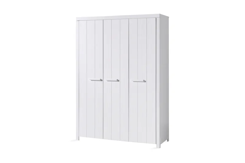 Vandeveer Garderobe 3 Dører, Hvit