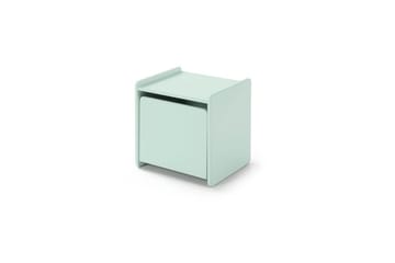 Säng med sängbord Vägg hyllor Leksakslåda Skyddsrail Vipack Kiddy Vipack Mint Green - Møbler - Barnemøbler - Barnemøbelsett