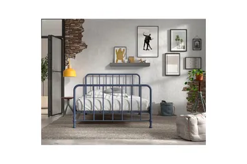 Seng Bronxx Blå, 140 x 200 cm - Blå, 140 x 200 cm - Møbler - Barnemøbler - Barneseng & Juniorseng