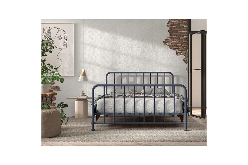 Seng Bronxx Blå, 160 x 200 cm - Blå, 160 x 200 cm - Møbler - Barnemøbler - Barneseng & Juniorseng