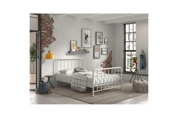 Seng Bronxx Hvit, 140 x 200 cm - Hvit, 140 x 200 cm - Møbler - Barnemøbler - Barneseng & Juniorseng